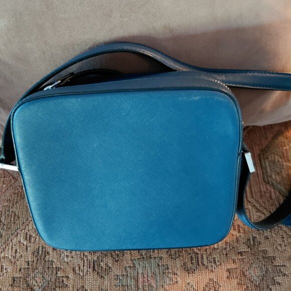 Kate Spade Blue Saffiano Leather Crossbody Bag - Picture 2 of 5